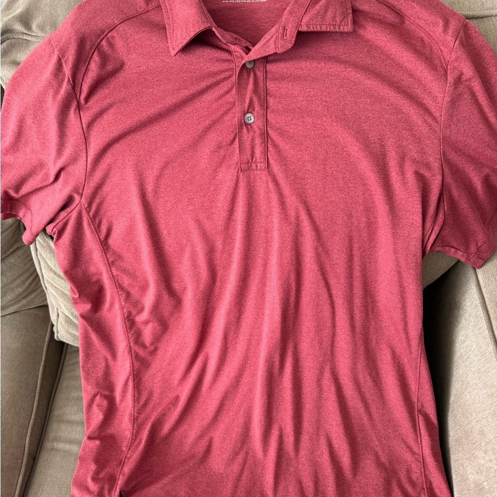 UNTUCKit Men's Red Polo Shirt